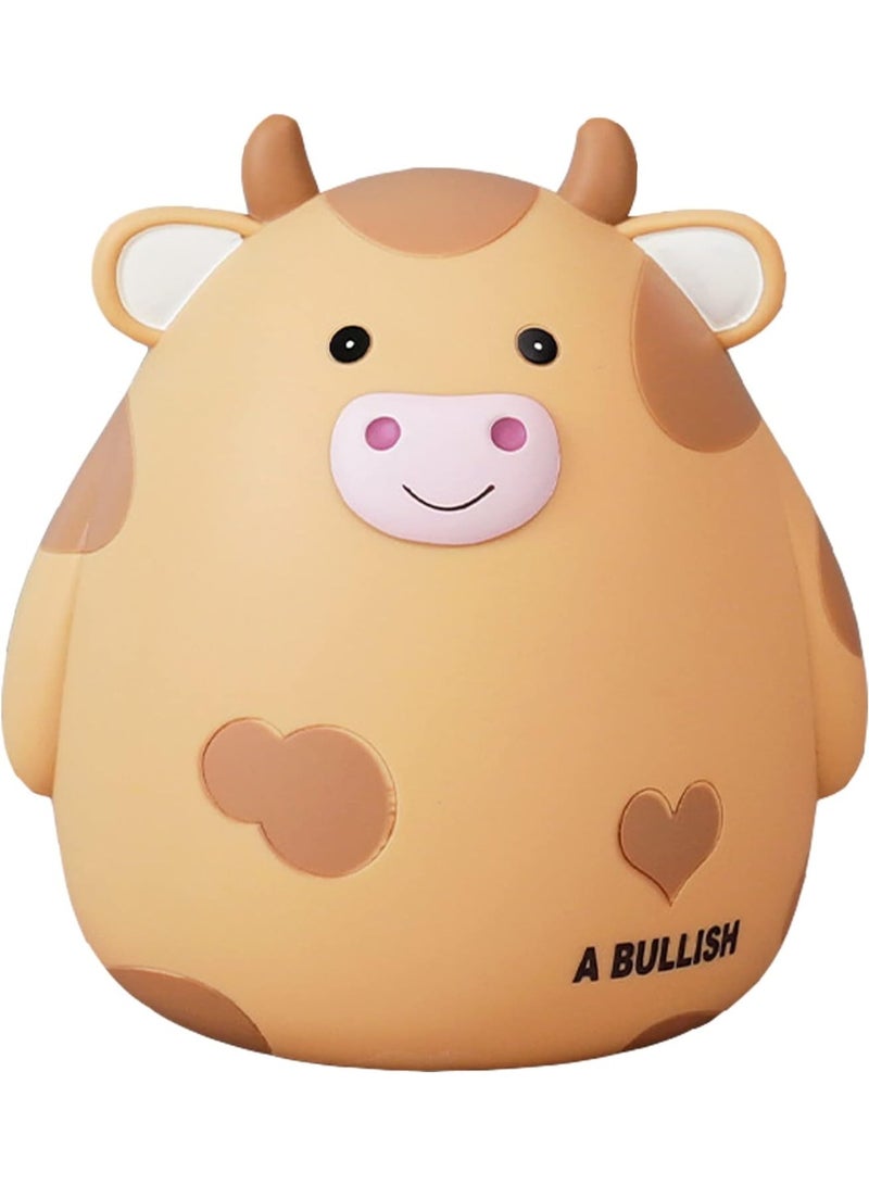 jaexest Cute Cow Piggy Bank Unbreakable Coin Saving Box for Kids - Image 1